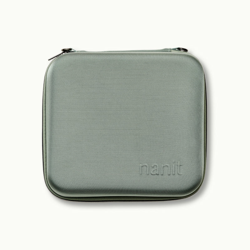 Nanit Traveling Light Case without shoulder strap in green oxford