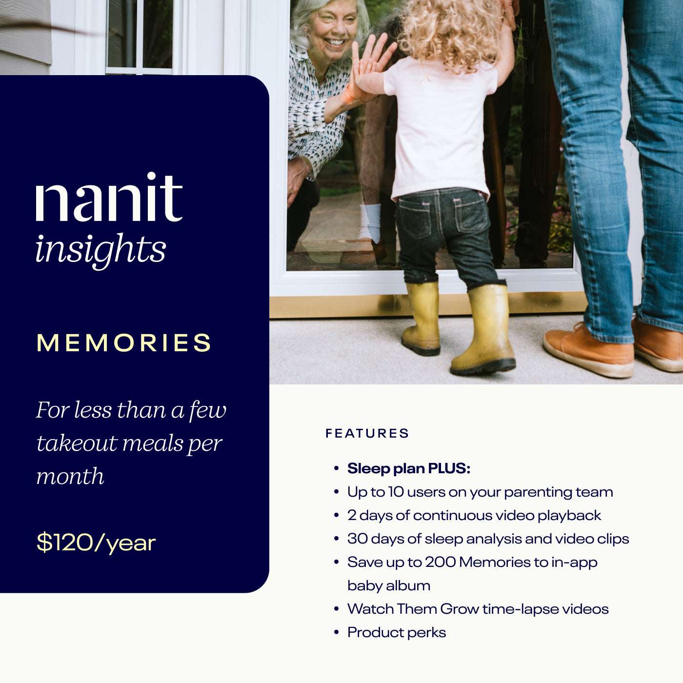 Nanit Insights Memories Plan features