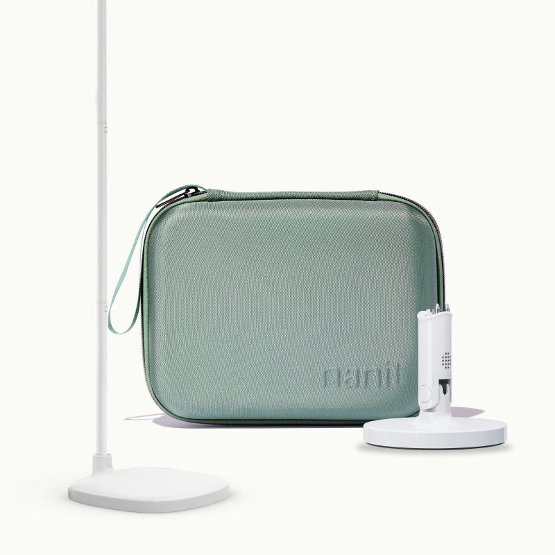 floor stand, flex stand, and travel case in green #mount_floor stand #color_green