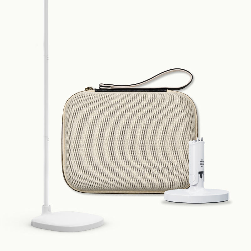 floor stand, flex stand, and travel case in two tone canvas #color_two tone canvas