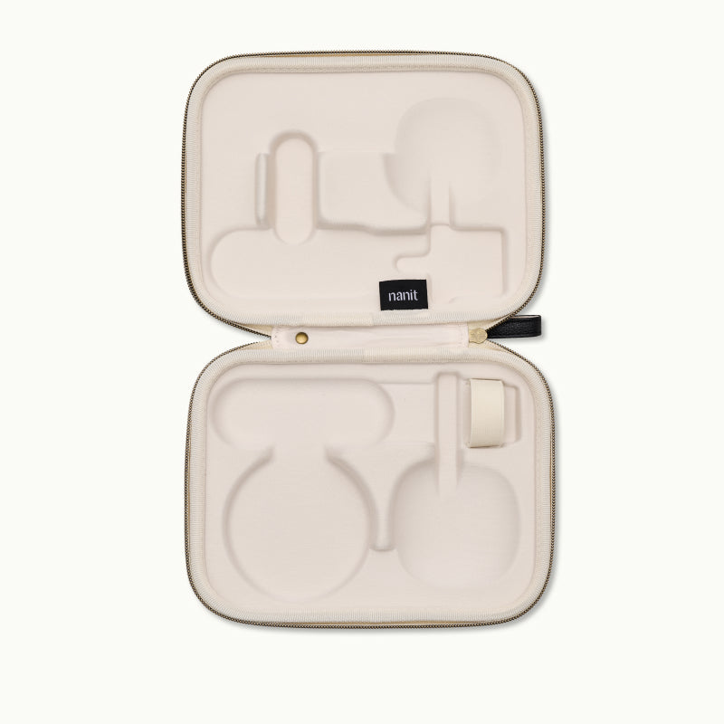 inside nanit travel case in two tone canvas 