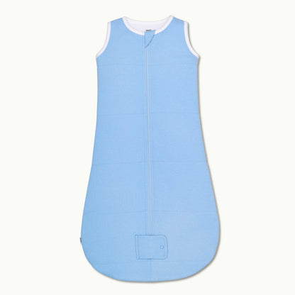 nanit quilted sleeping bag in cornflower blue 