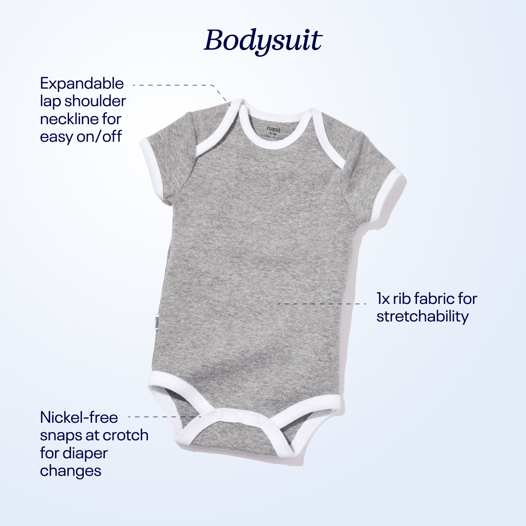 Nanit Sleep Wear Short Sleeve Bodysuit